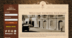 Desktop Screenshot of hotelfelicidadvigan.com